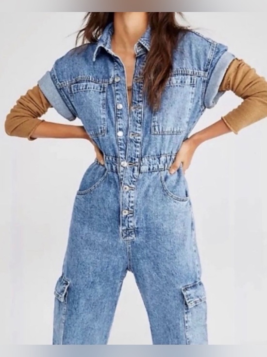 We The Free Pants - Free people | We The Free Free | Marci Utility Cargo Coverall - XS